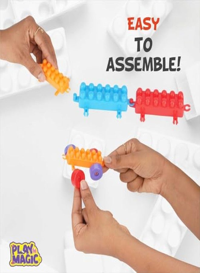 PlayMagic Building Blocks with Wheels 380 pcs - Image 5